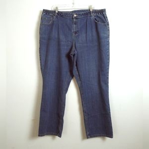 Essential Denim Casual Pant Women's Plus Size 22/24W Medium Wash Casual